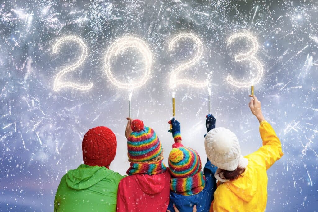 Kids celebrating 2023